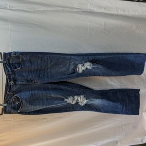 Judy Blue 18w straight fit distressed jeans